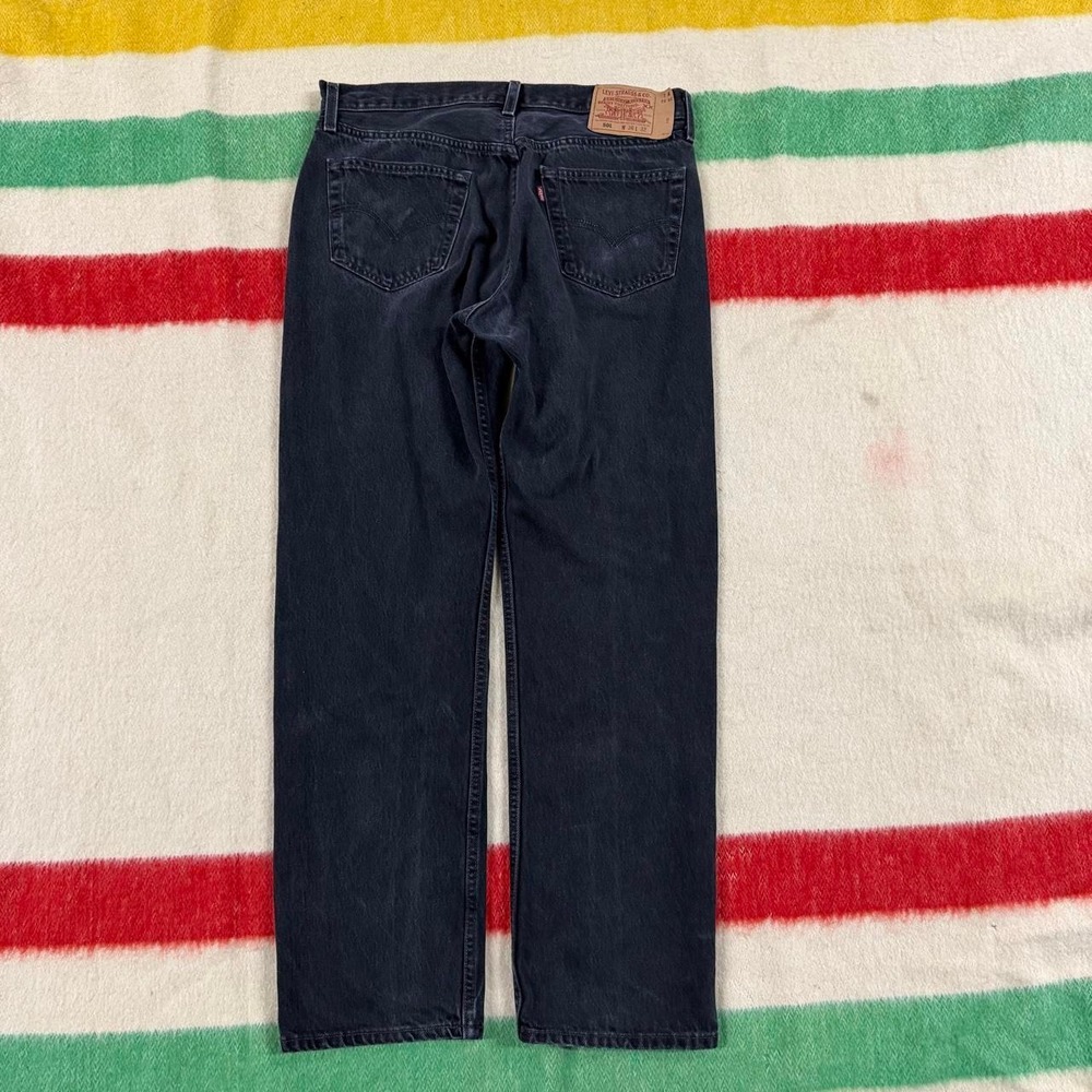 Vintage 90s Levi's 501xx Black Made in USA Jeans 36x32 Fits 34x31